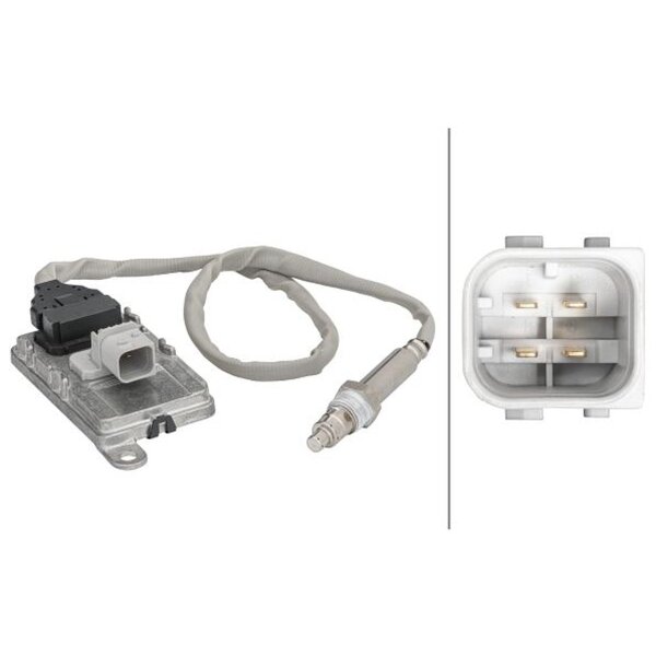 NOx sensor NOx cat. converter after cat. converter 24 V M20X1.5 4-pin HELLA