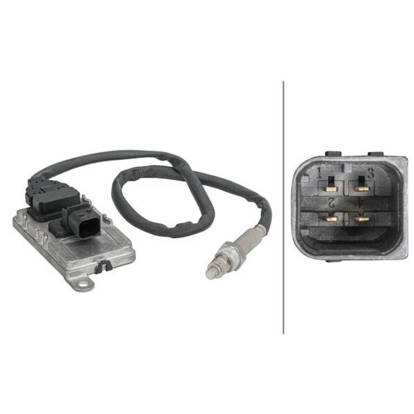 NOx sensor NOx cat. converter upstream of cat. converter 24V M20X1.5 4-pin HELLA