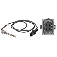 Sensor Abgastemperatur geschraubt HELLA für FIAT STILO