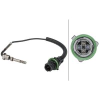 Exhaust gas temperature sensor screwed 2-pin 250 mm cable...