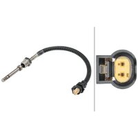 Sensor Exhaust Gas Temperature 2-pin 215 mm cable HELLA...