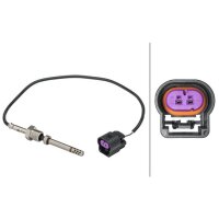 Sensor Abgastemp. 2-polig 400 mm Kabel HELLA für...