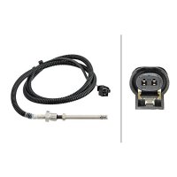 Sensor exhaust gas temperature screwed HELLA for MERCEDES...