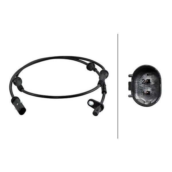 Sensor Raddrehzahl 2-polig Hallsensor 960 mm Kabel HELLA für u.a. BMW X3