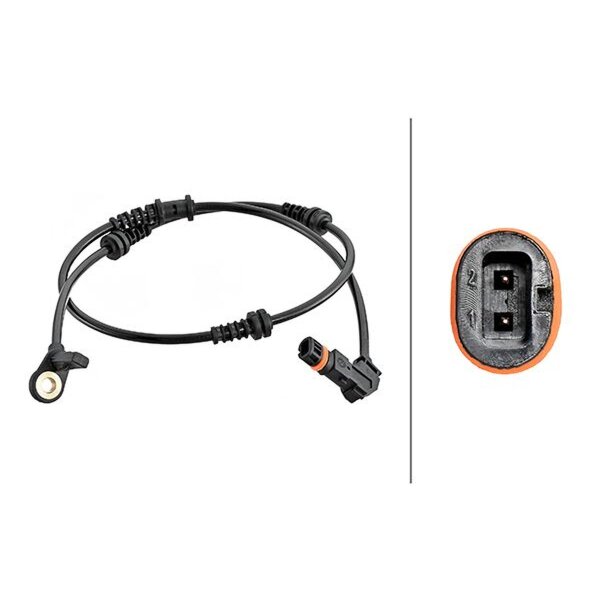 Sensor Raddrehzahl HELLA für MERCEDES R-KLASSE