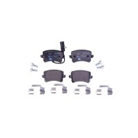 Brake pad set, disc brake 17.2 mm HELLA for AUDI Q3 and...