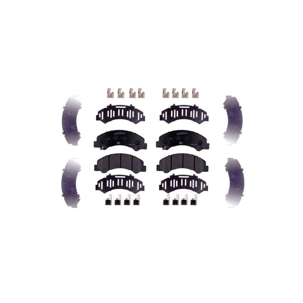 Brake pad set disc brake with acoustic wear warning Akebono HELLA