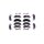 Brake pad set disc brake with acoustic wear warning Akebono HELLA
