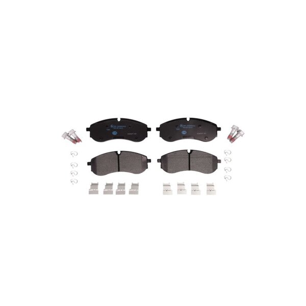Brake pad set disc brake prepared for wear indicator CBI 19.9mm HELLA