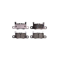 Brake pad set, disc brake 15.7mm HELLA for PORSCHE...