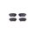Brake pad set disc brake for wear indicator 15mm HELLA for e.g. LEXUS LM