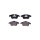 Brake pad set disc brake ATE HELLA for e.g. DS DS3 Crossback