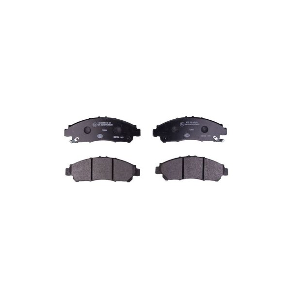 Brake pad set disc brake with acoustic wear warning 17.8mm HELLA