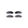 Brake pad set disc brake with acoustic wear warning 17.8mm HELLA