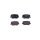 Brake pad set disc brake 15.5mm HELLA for e.g. KG MOBILITY Rexton