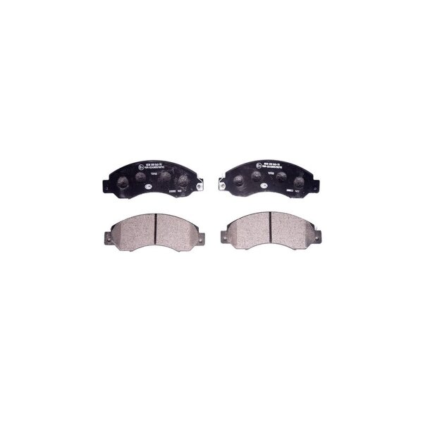 Brake pad set disc brake not for wear indicator 19.9mm HELLA