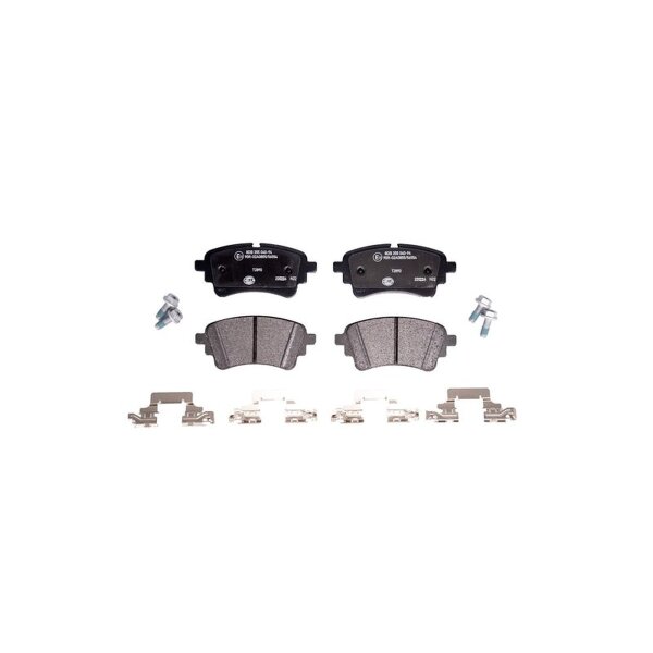 Brake pad set, disc brake 17.5mm HELLA for AUDI A4 and others