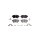 Brake pad set, disc brake 17.5mm HELLA for AUDI A4 and others