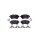 Brake pad set, disc brake 17.5mm HELLA for AUDI A4 and others