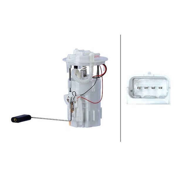 Kraftstoff-Fördereinheit elektrisch mit Dichtung HELLA für RENAULT LAGUNA III