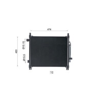 Kondensator Klimaanlage mit Trockner Kühlrohre parallel MAHLE für NISSAN NOTE
