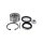 Wheel Bearing Set Ø 68 mm TRISCAN IAM-Expertise for SUZUKI SWIFT and others