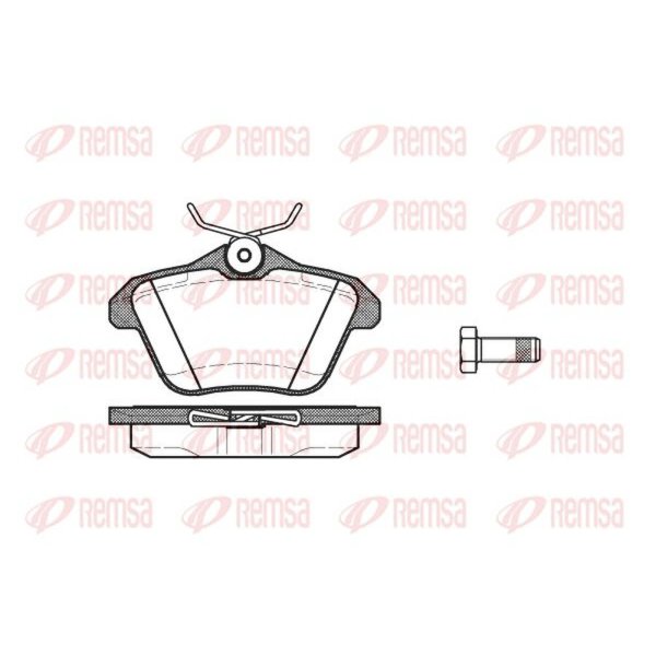 Bremsbelagsatz Bremsscheibe hinten KAWE für ALFA ROMEO 156