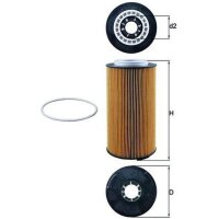 Oil filter filter insert KNECHT for MAN TGS