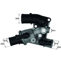 Thermostat coolant opening temperature 80 °C with...