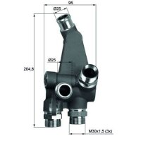 Thermostat oil cooling opening temperature 83 °C...