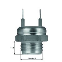 Temperature switch fan M22x1.5 2-pole 65°C-60°C...