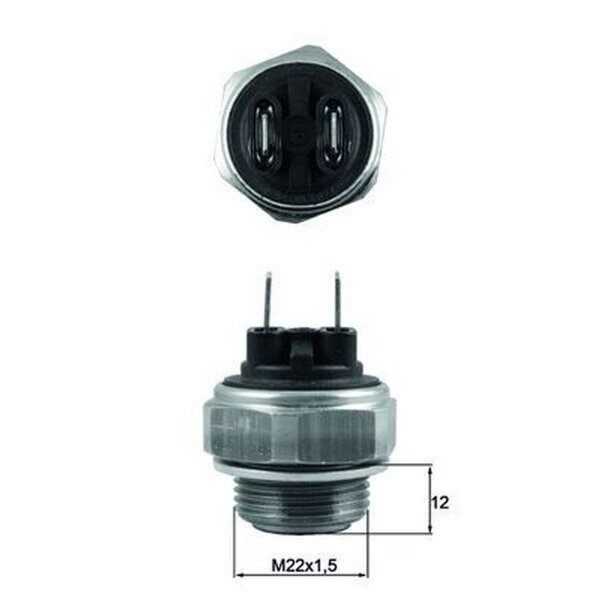 Temperaturschalter Lüfter M22x1.5 2-polig 85°C-75°C MAHLE für u.a. ALFA ROMEO 75