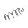 Suspension Spring Front Axle Coil Spring TRISCAN for CITROËN C3