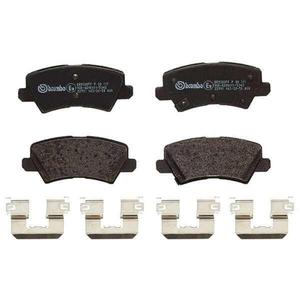 Bremsbelagsatz Scheibenbremse 16 mm BREMBO für u.a. KIA PICANTO