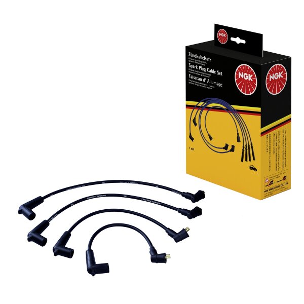 Ignition cable set for vehicle with ignition distributor NGK for MAZDA RX-8