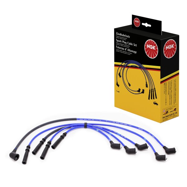 Ignition cable set for cars with ignition distributor NGK for e.g. MAZDA 626 III