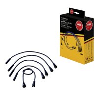 Ignition cable set for vehicle with ignition distributor...