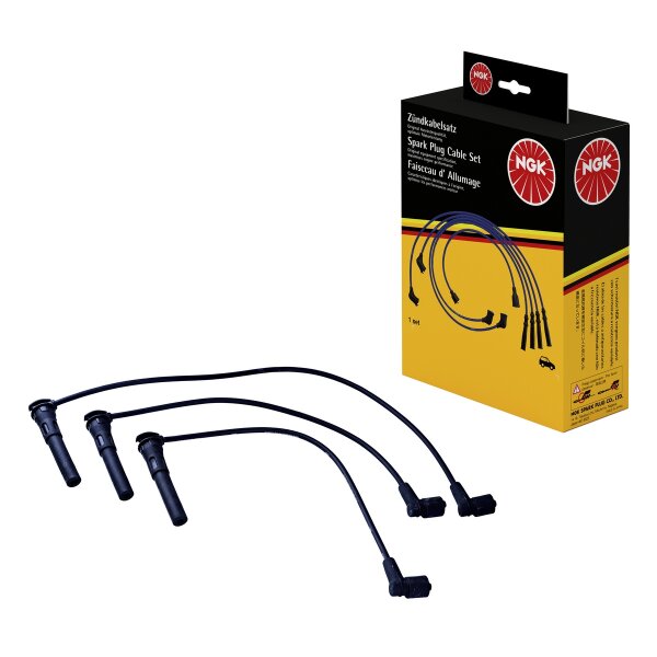Ignition cable set for vehicle with ignition distributor NGK for e.g. ROVER 75