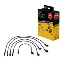 Ignition cable set for vehicle with ignition distributor...