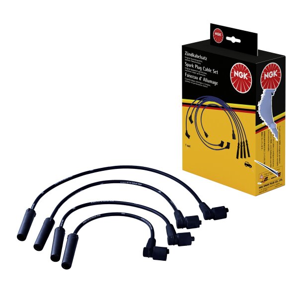 Ignition cable set for cars with ignition distributor NGK for e.g. LADA SAMARA