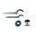 Suspension Kit, springs/shock absorbers Gas Pressure BILSTEIN for e.g. AUDI A3 Sportback