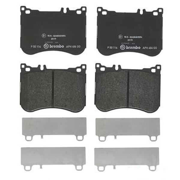 Brake pad set disc brake 18 mm BREMBO for MERCEDES-BENZ S-CLASS and others