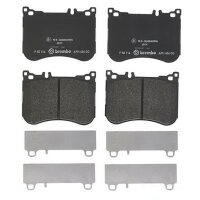 Brake pad set disc brake 18 mm BREMBO for MERCEDES-BENZ...