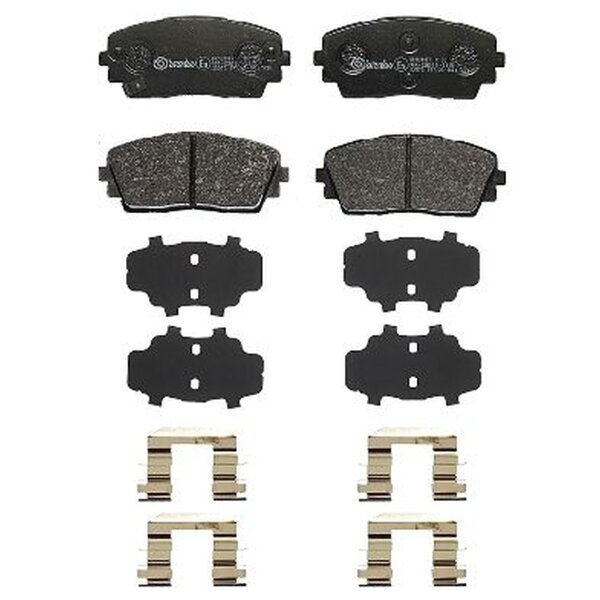 Brake pad set disc brake 16 mm BREMBO suitable for KIA PICANTO