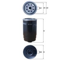 Kraftstofffilter Filtereinsatz MAHLE für ACCENT IV...