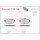 Brake pad set disc brake 16 mm BREMBO for MERCEDES-BENZ E-CLASS and others