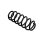 Suspension Spring Rear Axle Coil Spring Ø 10.8 mm EIBACH for FORD FIESTA