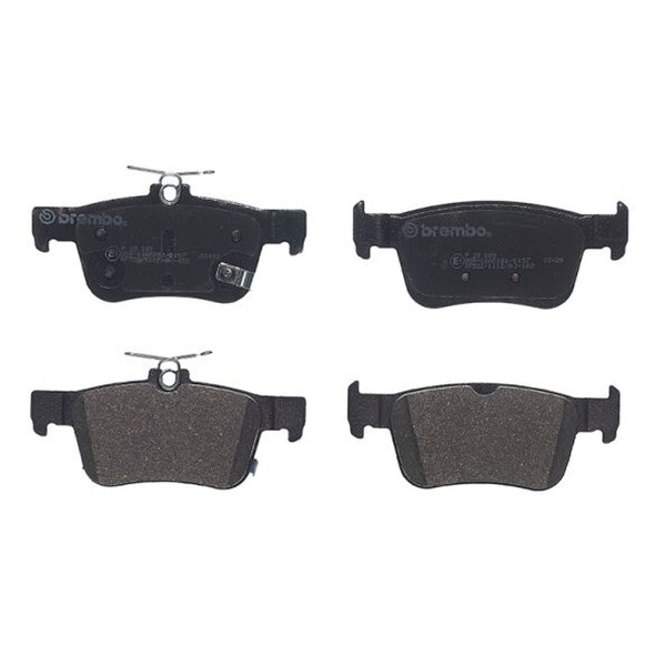 Brake pad set disc brake 15 mm BREMBO suitable for e.g. HONDA CIVIC