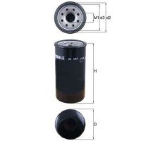 Ölfilter Anschraubfilter 80mm MAHLE für D-MAX I...