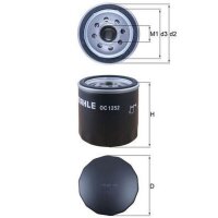 Ölfilter Anschraubfilter 75mm MAHLE für FORD...